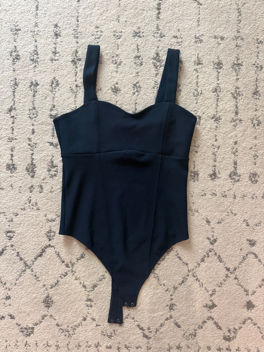 Abercrombie & Fitch Dark Navy Sculpted Bodysuit